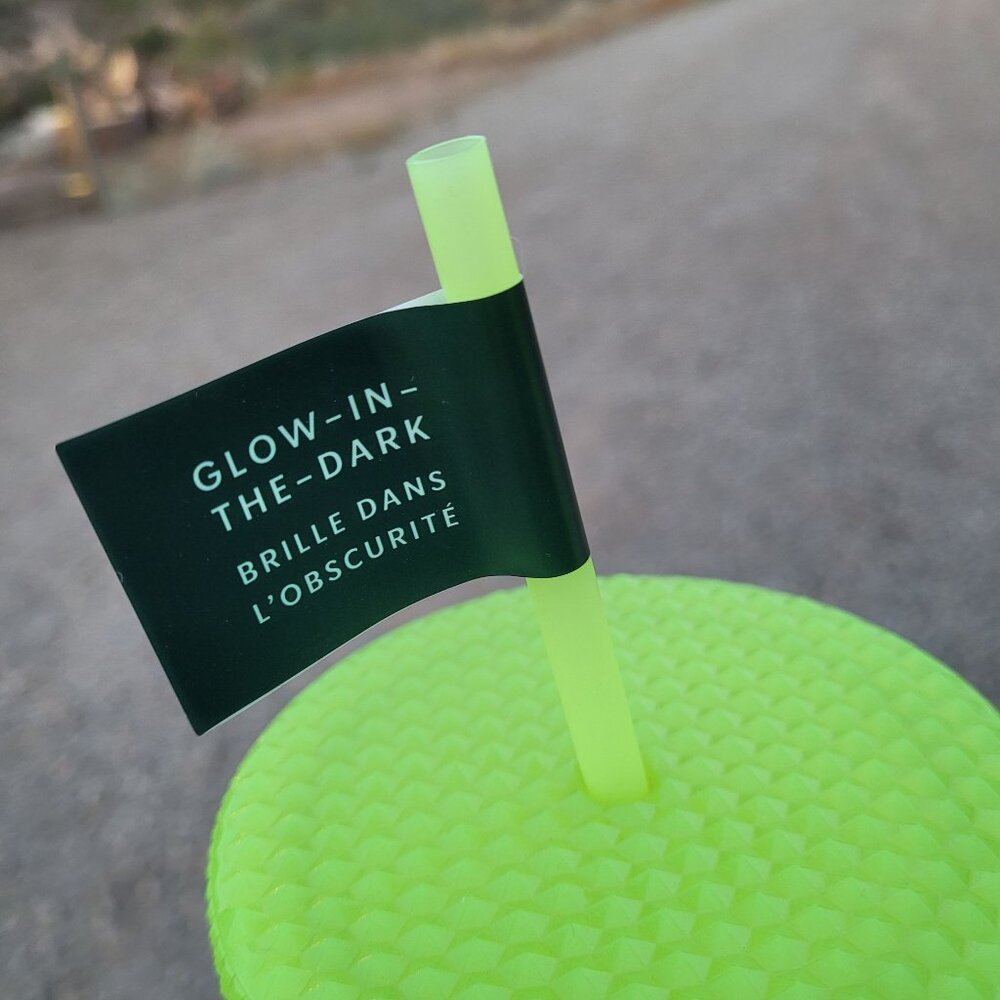 Starbucks 2022 Halloween Studded Glow Tumbler Lemongrass (Green) 16 oz. Grande - Picture 6 of 13